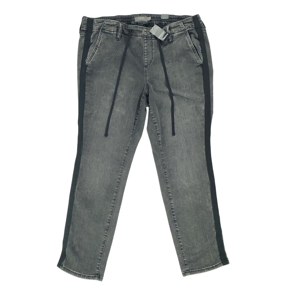 NEW Torrid Jeans Size 1R 1X 14-16 Pull-On Boyfriend Straight Super Soft Gray